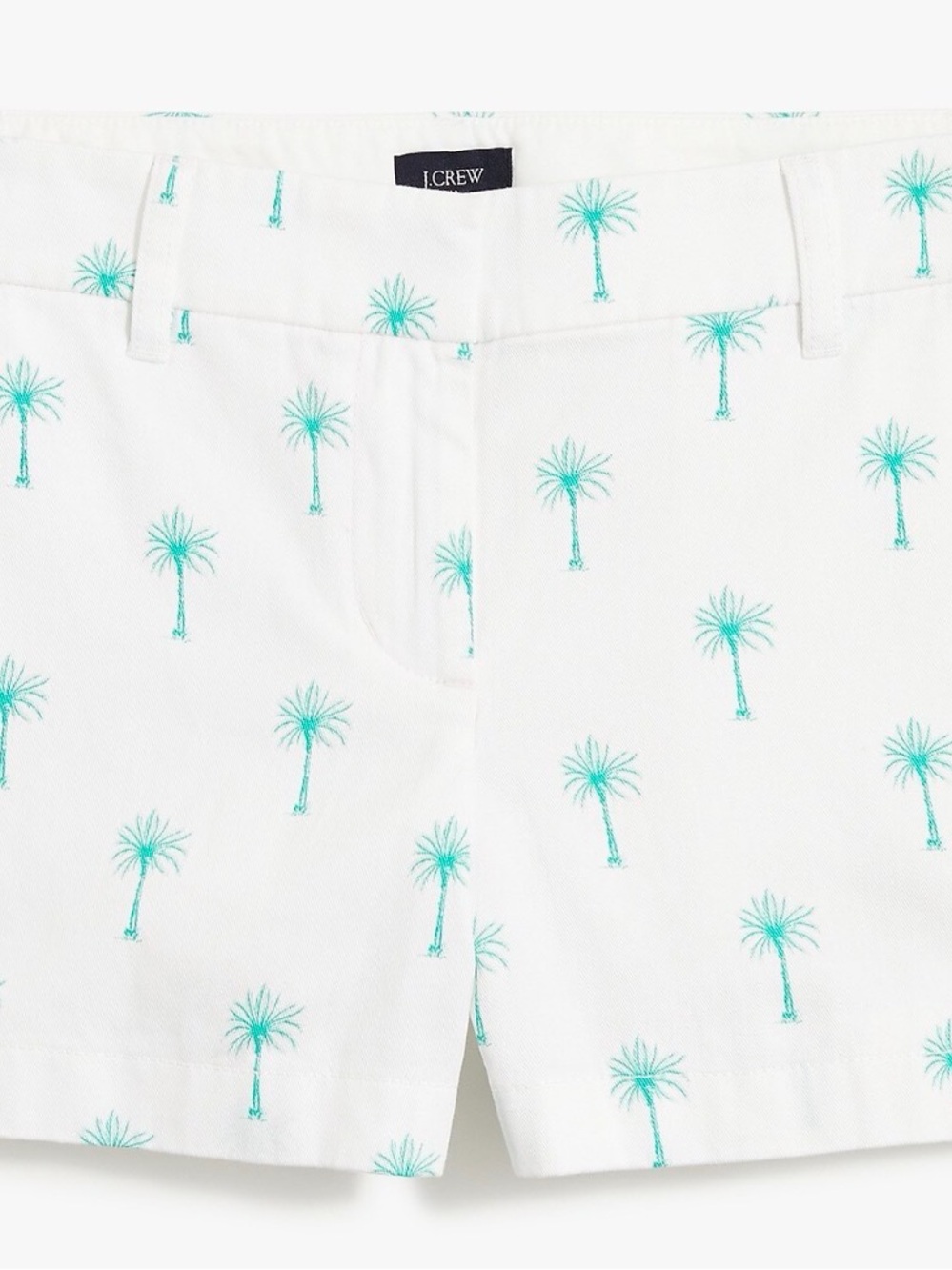 J. Crew White Palm Tree Chino sz16 NWT Women's Shorts